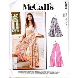 McCall's M8223 Misses XS to M Wide Legged Palazzo Lounge Pants Sewing Pattern
